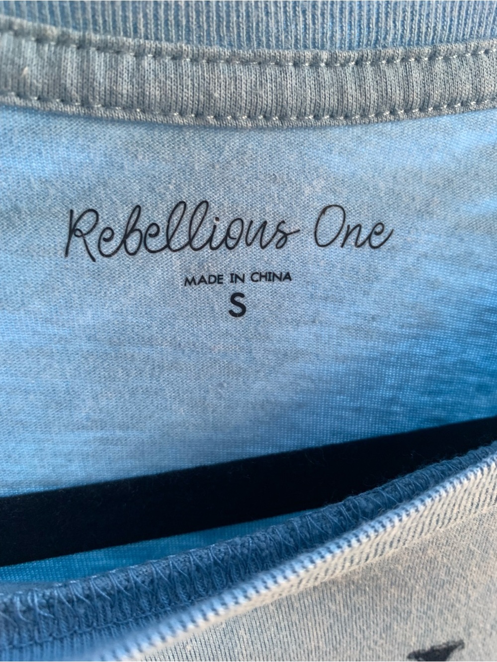 Rebellious One Light Blue Venice Italy Graphic Tee BRAND NEW - Picture 5 of 9